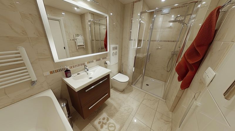 Wide View of Renovated Bathroom