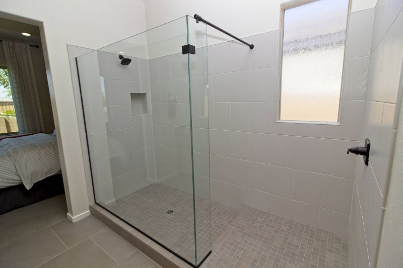 Small Bathroom Shower with Glass Door